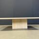 Rectangular travertine coffee table from the 1970s, Italy.