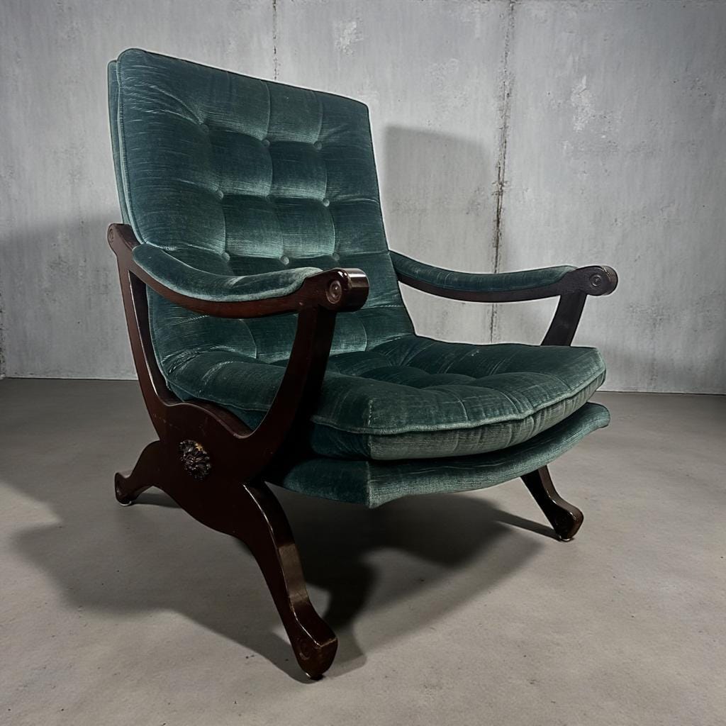 Vintage Empire armchair / single armchair / club armchair