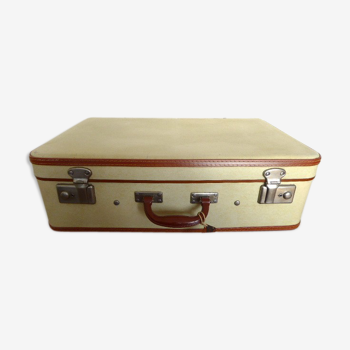 Bicolor vintage suitcase brand Marcel Avez