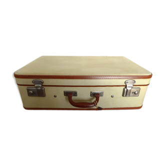 Bicolor vintage suitcase brand Marcel Avez