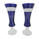 Pair of blue vases crystallism of Lorraine, Saint-Louis- tommy collection