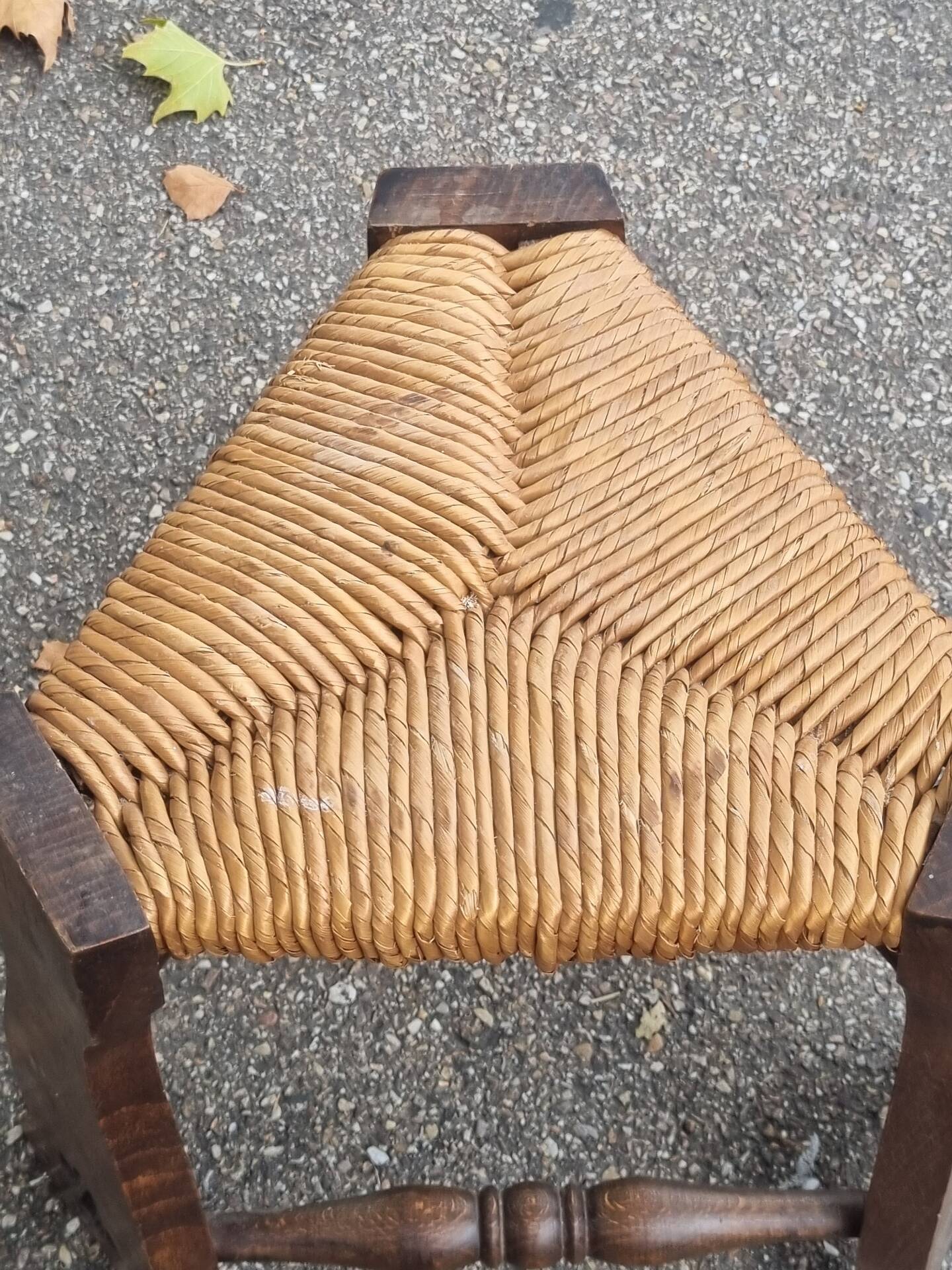 Antique Gothic Arts and Crafts stool