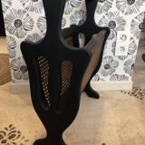 Pia wood and cane magazine rack