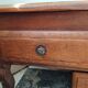 Rustic oak coffee table – Apothecary spirit – 19th century