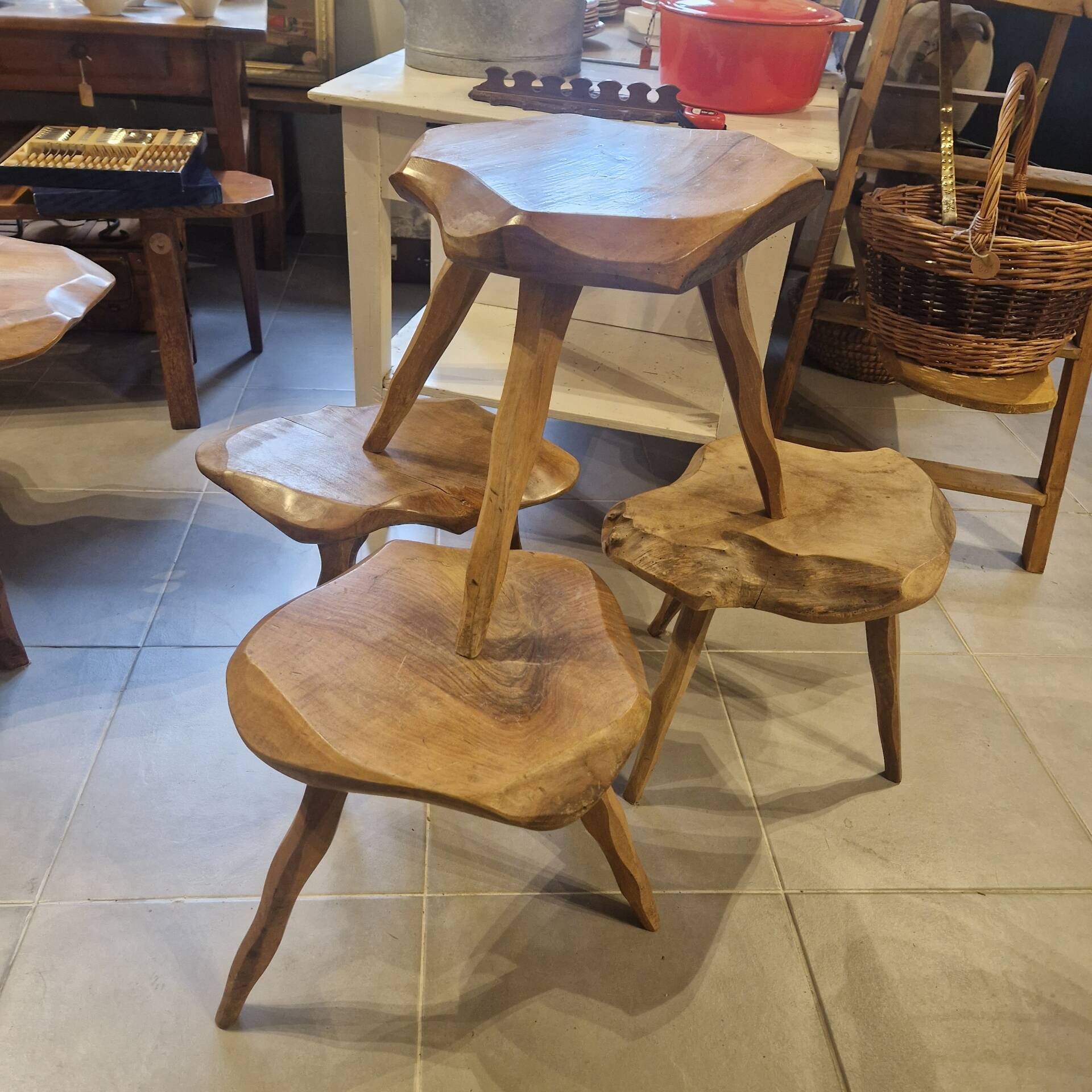Wooden stools