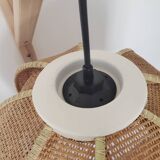 Vintage raffia flower pendant lamp