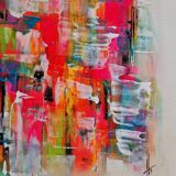 Abstract painting table