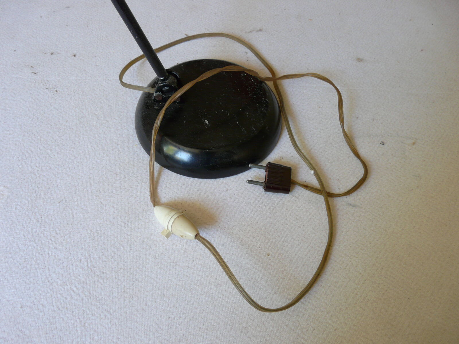 Black vintage lamp metal
