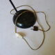 Black vintage lamp metal