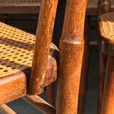 6 chairs bistro old cannage