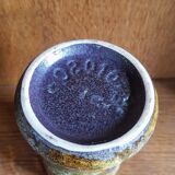 Vintage Set of Four West German Ceramic Vases - Fat Lava - Scheurich - 1960s