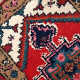 Tapis Vintage Hamadan en Laine, Années 1960, Élégance Classique