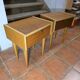 Pair of oak bedside tables from the 1960s.