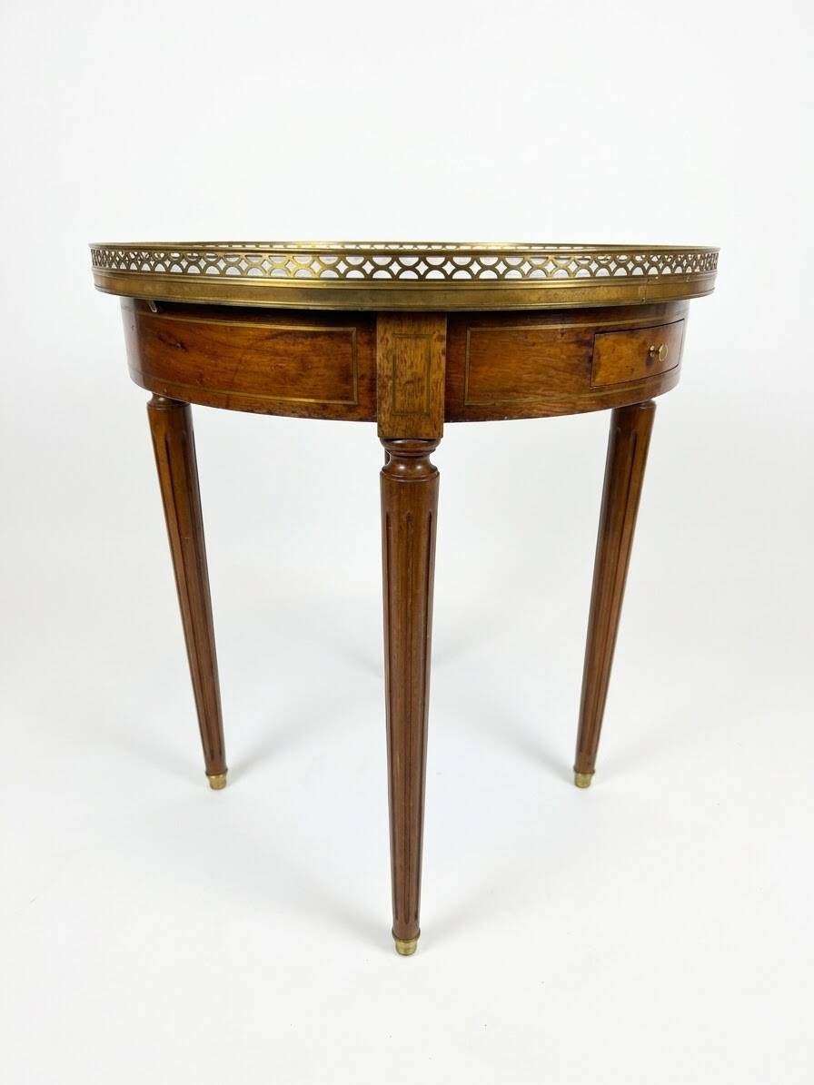 Louis XVI style bouillotte table in mahogany
