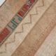 Red & Cream Long Turkish Vintage Runner Rug. 69x312Cm