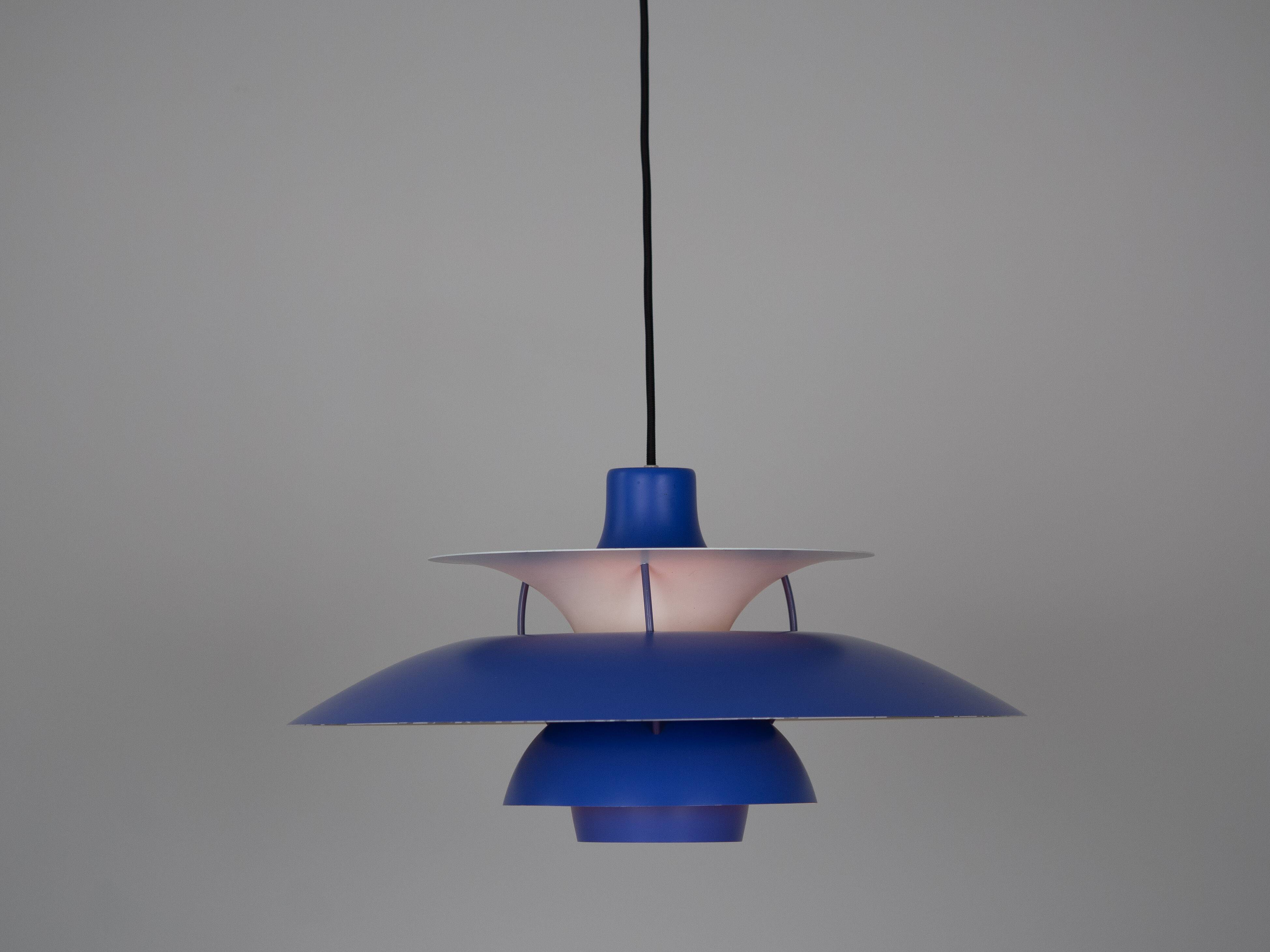 Danish vintage pendant lamp PH 5 by Poul Henningsen, Louis Poulsen, 1958