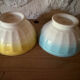 Antique faceted bowls