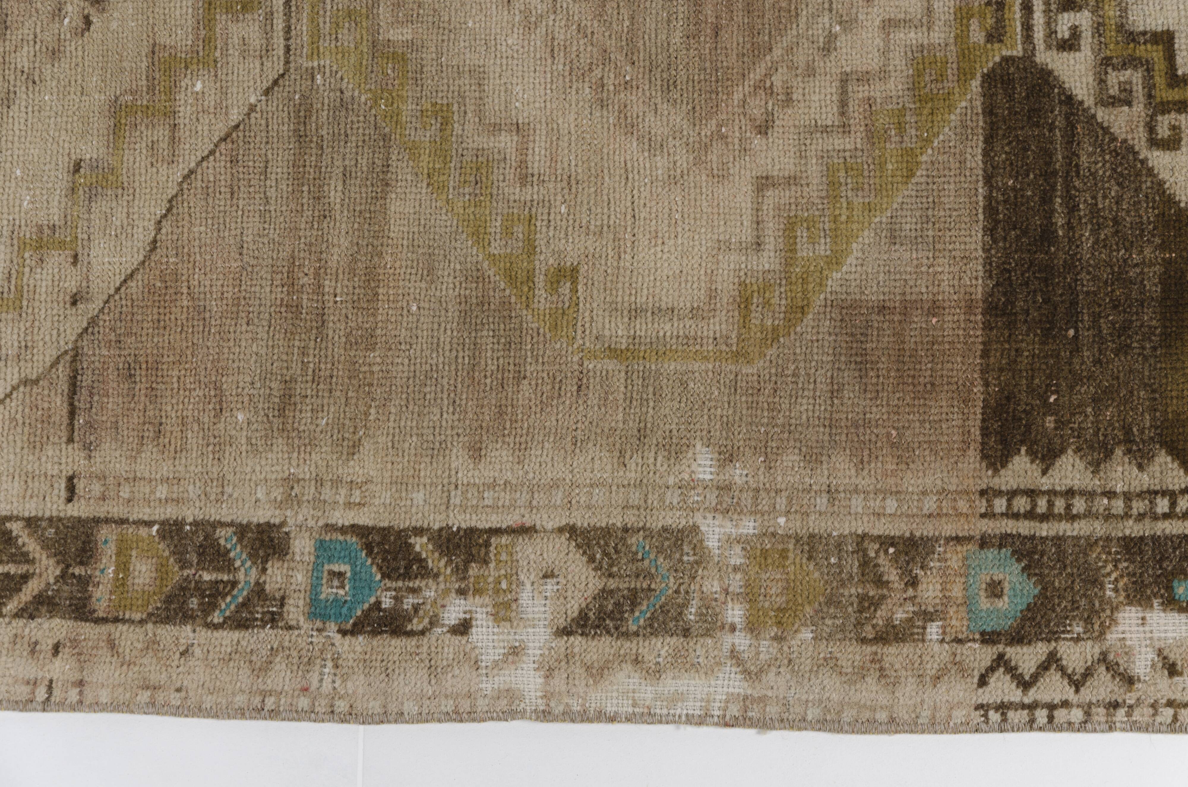 Oushak Brown Handmade Carpet