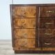 1940s Art Decò sideboard in walnut and blond walnut