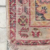 Tapis patiné orient laine fait mai 166 cm x 95 cm