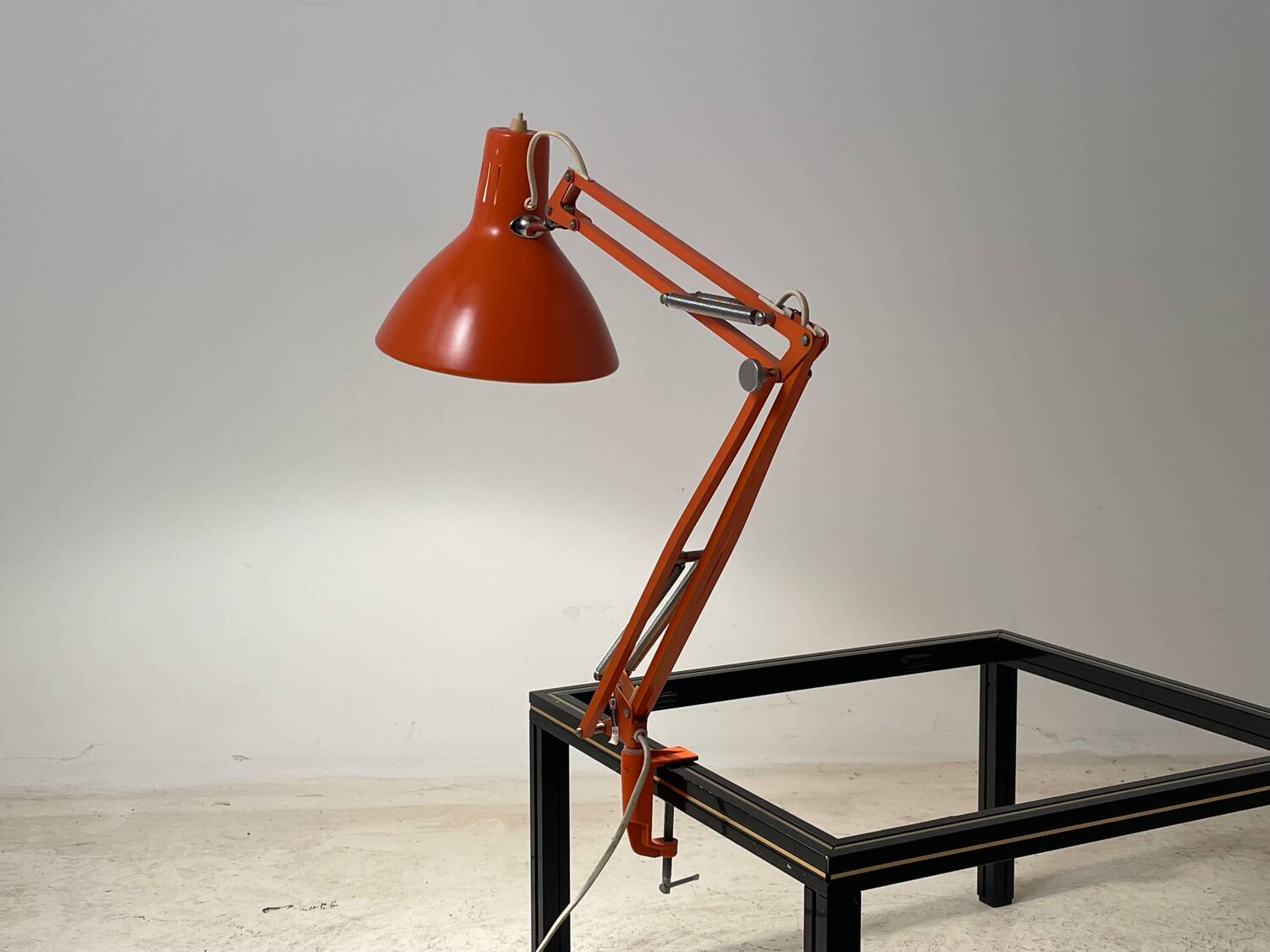 Luxo Regent lamp 1960 orange
