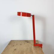 Lampe de table réglable vintage rouge, années 1970