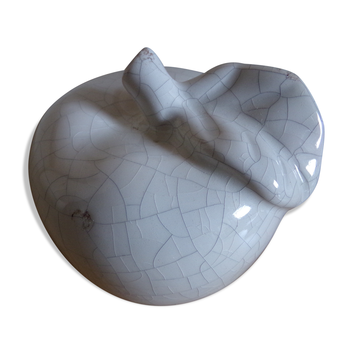 Cracked ceramic apple