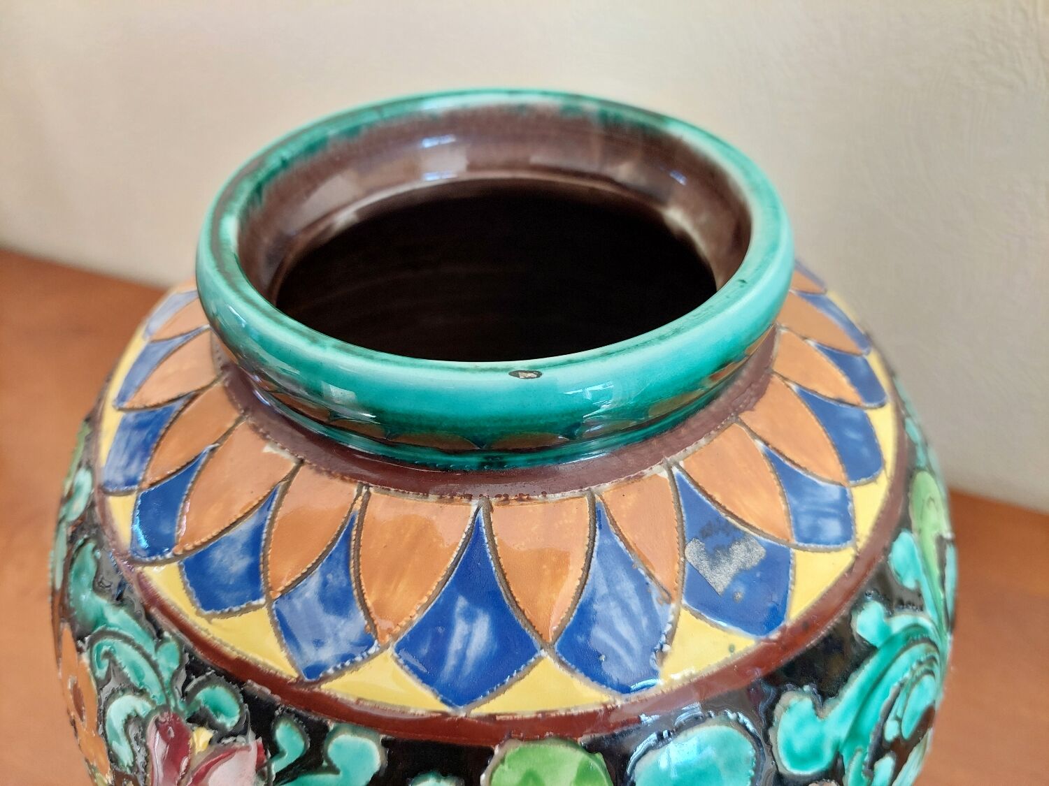 Large Monaco Cerart Vase 1950 1960