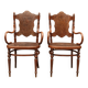 Paire de fauteuils Art Nouveau Fischel