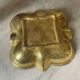Solid brass cigar ashtray