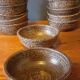 18 assiettes à soupe, jattes en grès de Salins les Bains année 60