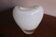 Maria Christina Hamel Murano white and transparent heart vase