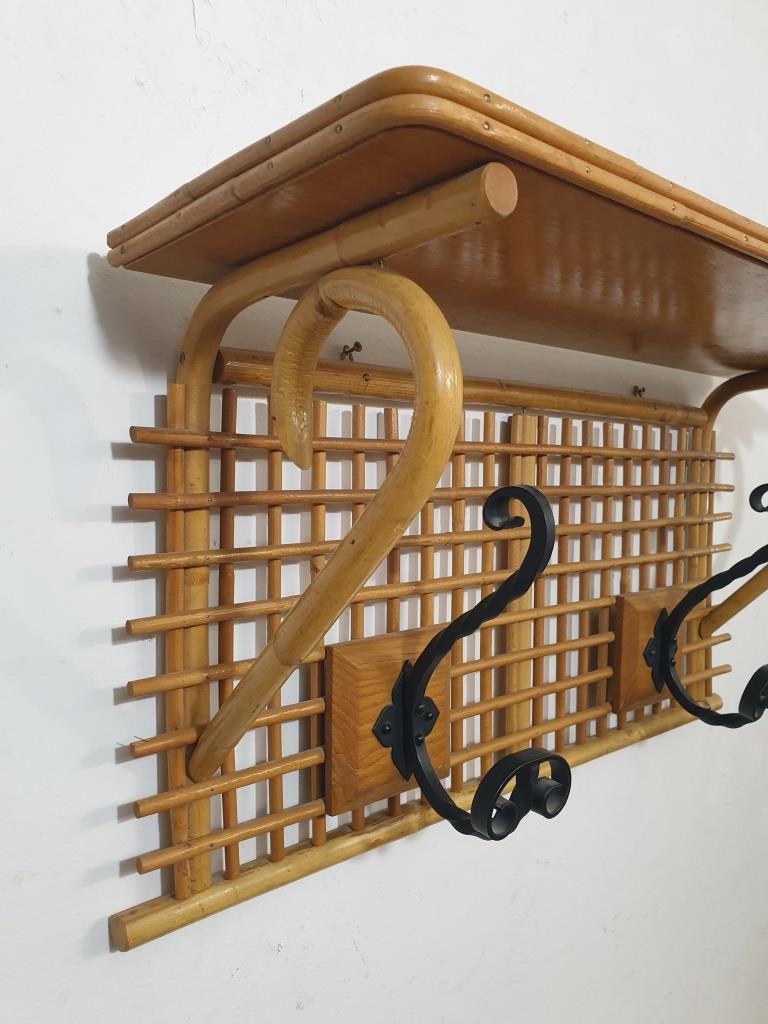 Vintage wall coat rack
