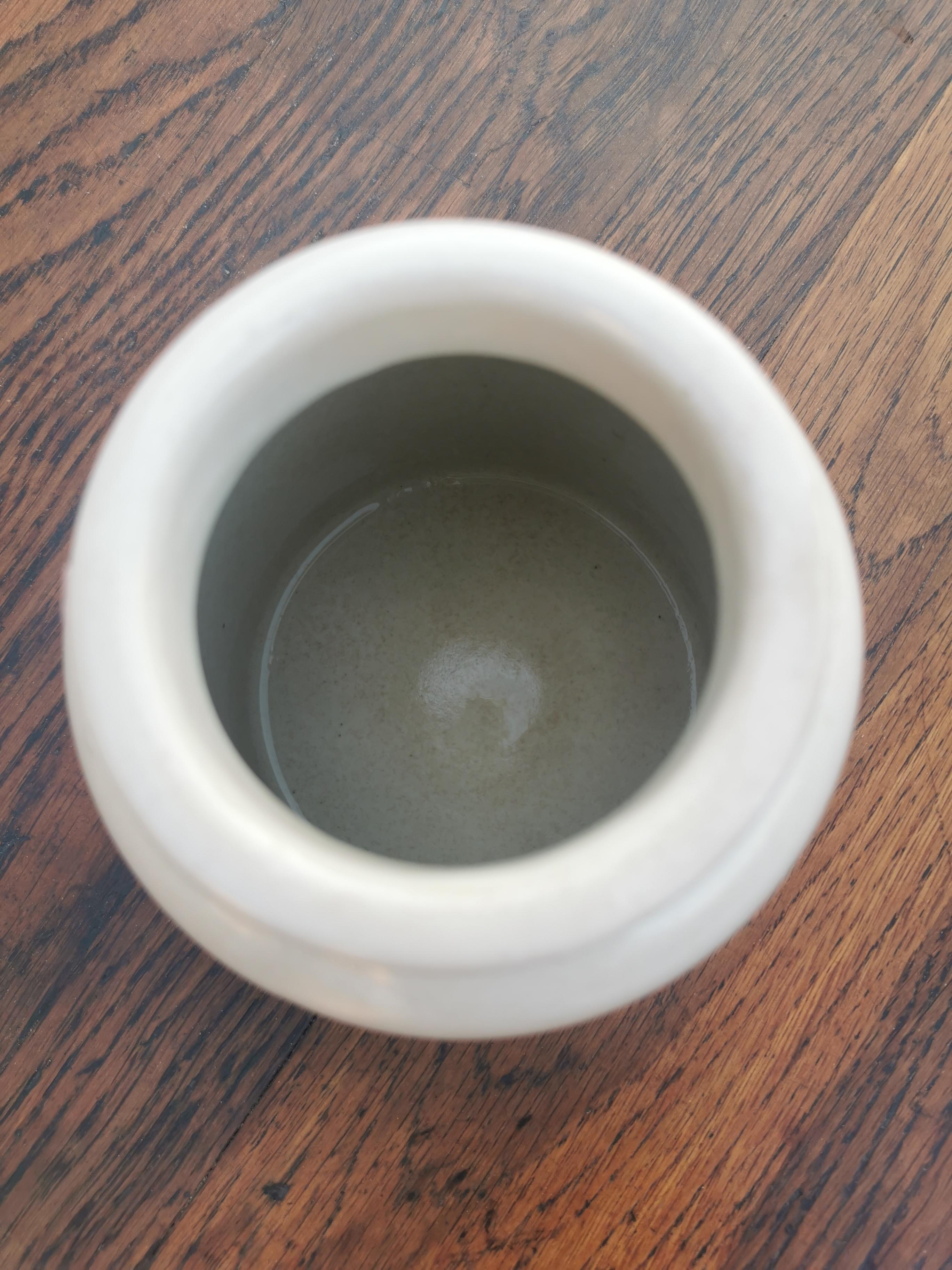 Sandstone mustard pot