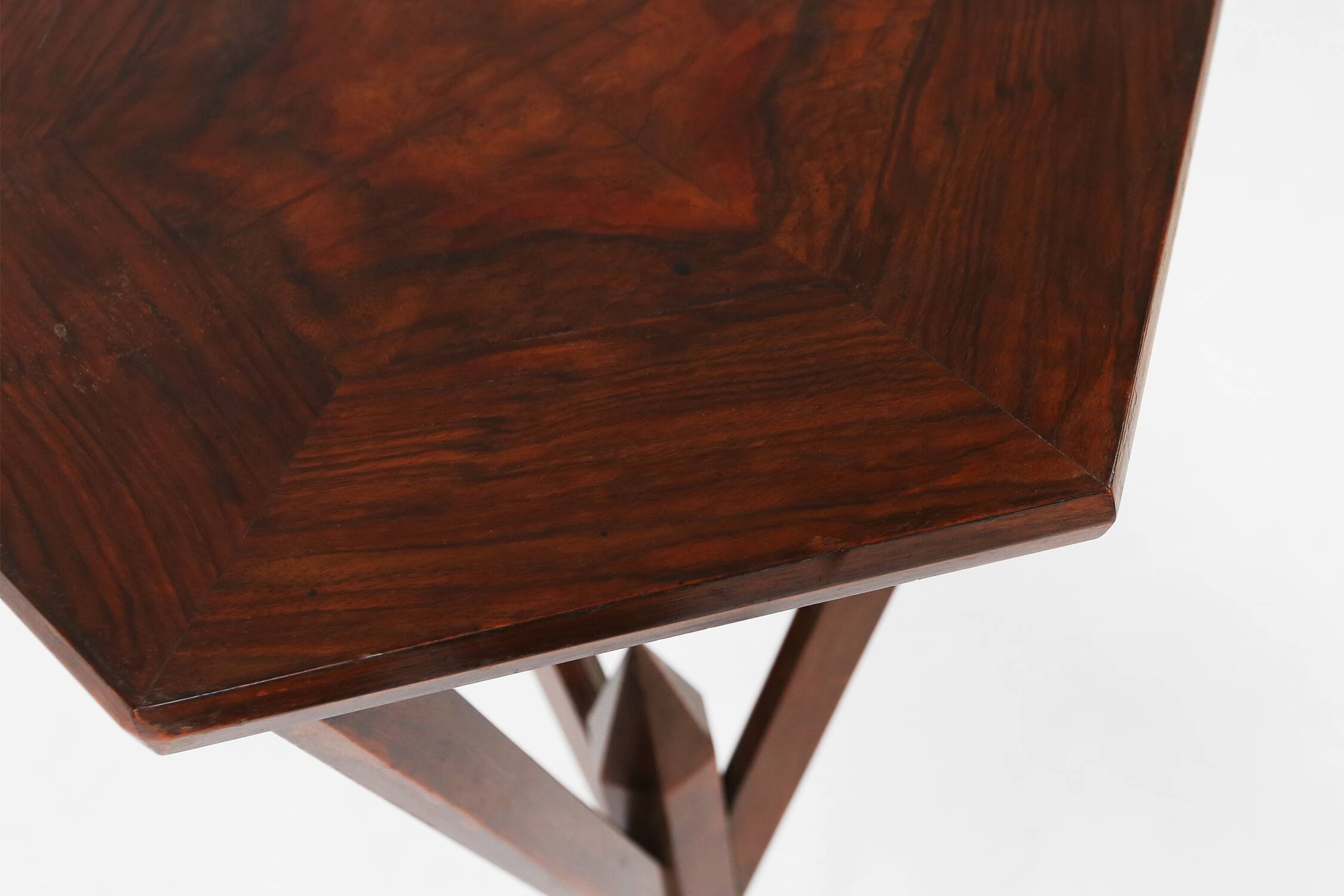 Elegant French Art Deco console in wood from the 1930s