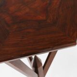 Elegant French Art Deco console in wood from the 1930s