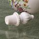 Set of 3 floral porcelain sweet jars from Paris.