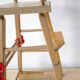 Chaise haute poupée en bois vintage