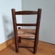 Chaise paillée enfant