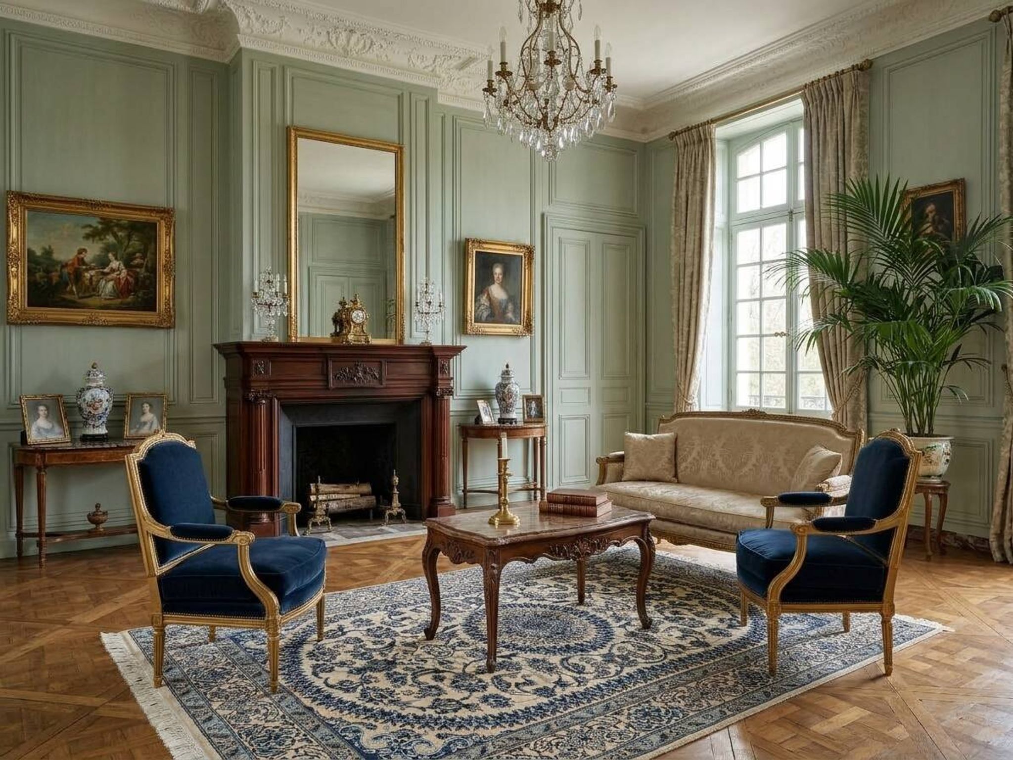 Persian Oriental Carpet NAÏN Wool and Silk: 3.20 X 2.10 Metres "Sardje Gallery"