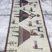 Swedish flat weave rug 1950
