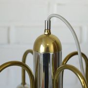 Vintage pendant lamp Art Deco style chandelier  Hanging light 1970s