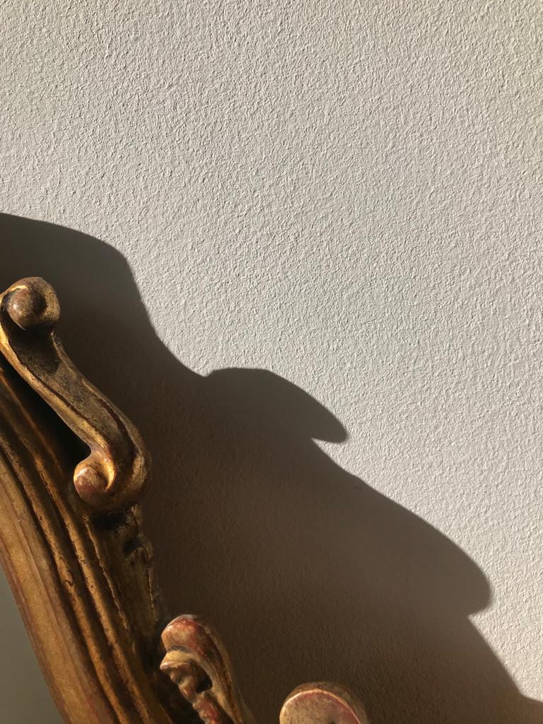 Gilded mirror louis XV H style:82cm