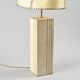 Travertine and parchment lamp, Italy, circa 1970