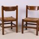 Pair of Beech and Rope Dining Chairs — in the Style Magistretti/Michelucci