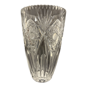 vase en cristal taillé