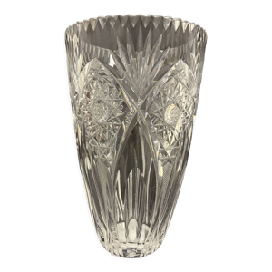 Vase en cristal taillé