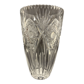 Vase en cristal taillé