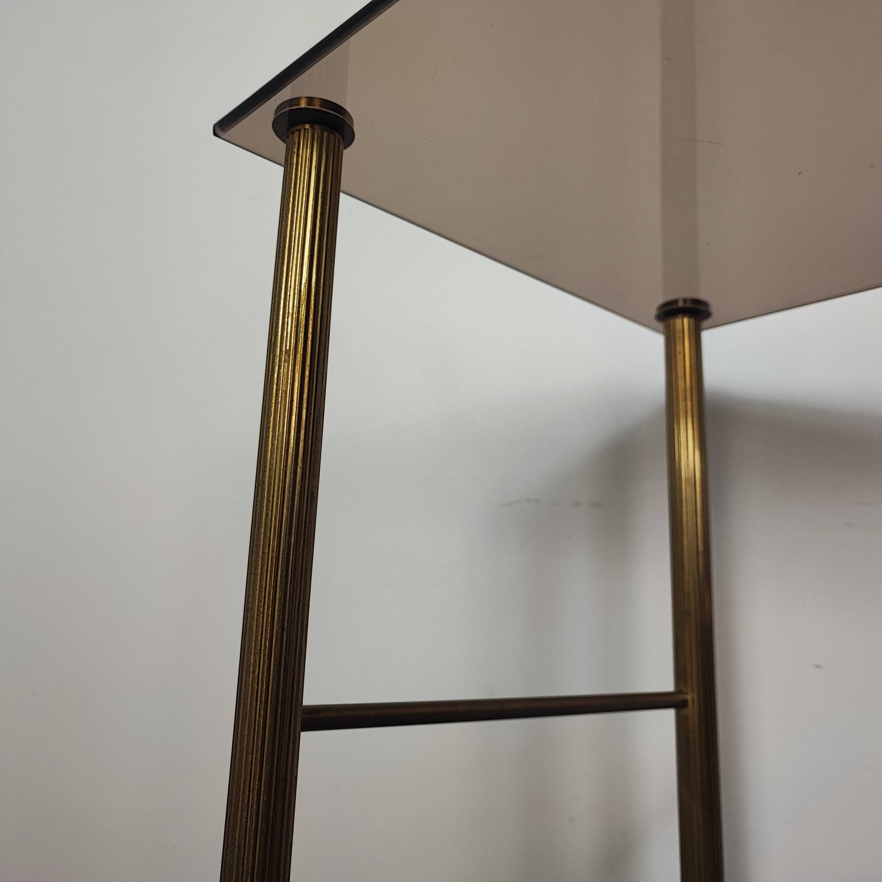 Brass side table/end table