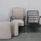 1950s pair of rare restored armchairs by RAWI, Netherlands